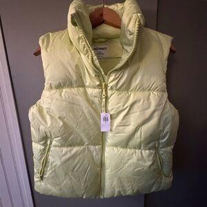 Old Navy Lemon Yellow Quilted Vest